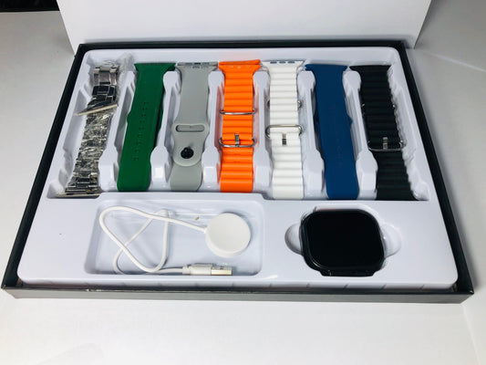 Crown G800 Ultra Smart Watch – 2.01" HD Display | 7-in-1 Strap Combo