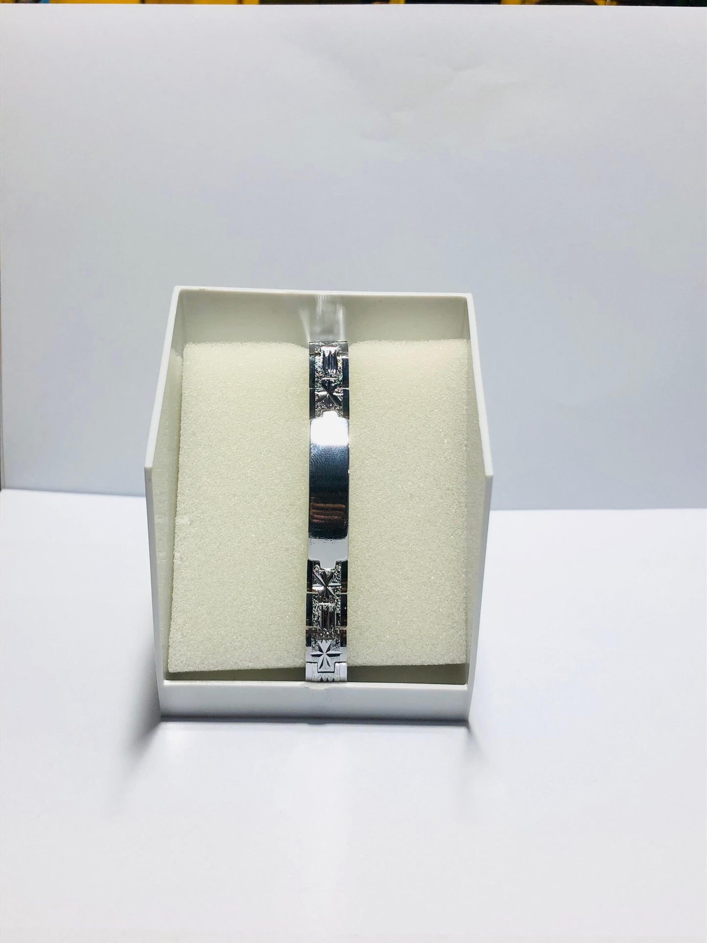 Silver Stainless Steel Men’s Bracelet – Bold Chain Link Design