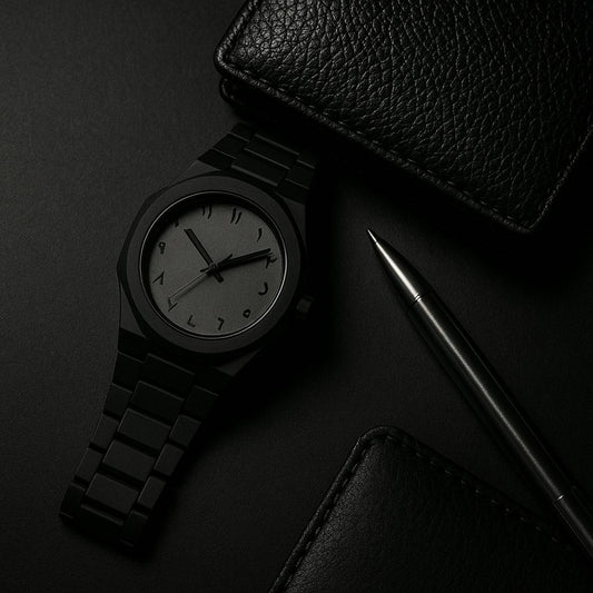 Black Aura Watch Bold Style, Timeless Elegance