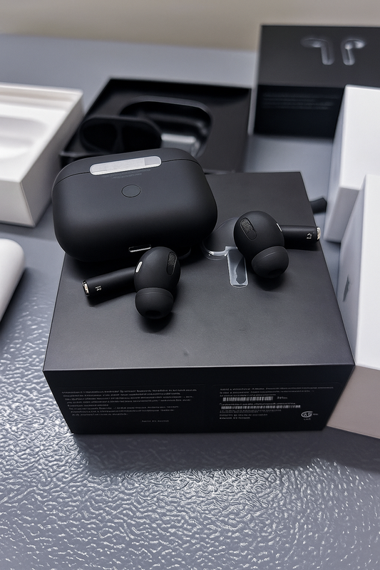 Apple AirPods Pro (2nd Generation) – Matte Black Wireless Earbuds with Active Noise Cancellation