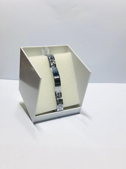 Silver Stainless Steel Men’s Bracelet – Bold Chain Link Design