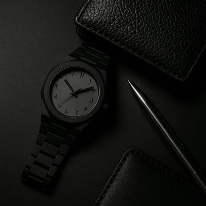 Black Aura Watch  Bold Style, Timeless Elegance