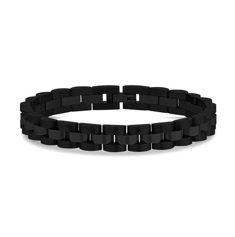 Men’s Black Stainless Steel Bracelet – Durable Chain Link Design